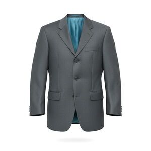 Ozwald Boateng Wool Classic Charcoal Gray Men's 40R Suit Jacket Savile Row